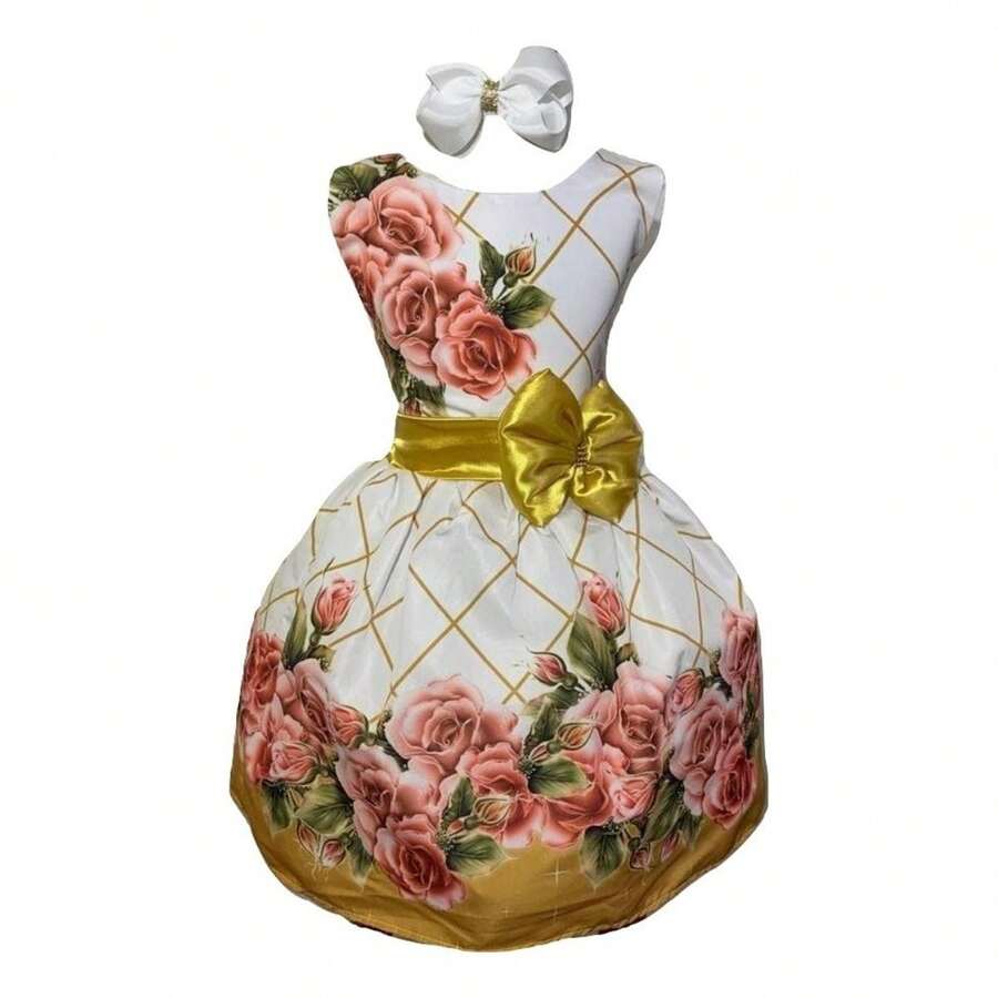Young Girls Dresses - 白色 - 查看 1