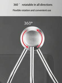 1PC Silver Stainless Steel Sink Soap Extractor, With A Press Type 1 Meter Extension Hose Suitable For Kitchen Sinks And Restaurant Sinks. Can Be Reused. - Silver - View 9