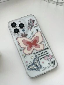 One Fashionable & Attractive Butterfly Phone Case, Great As Sister Gift, Shockproof And Compatible With Apple/Samsung/Huawei/Xiaomi/Oppo/Vivo - Clear - View 3
