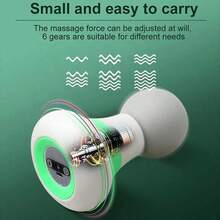 1只深層組織肌肉放鬆按摩器-6種魔術振動模式的強力手持按摩槍 - 藍色 - 查看 5