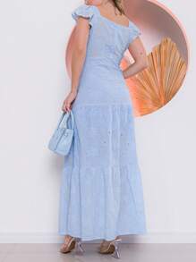 Women Dresses - Màu xanh lam - Xem 4