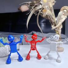 1只跳舞機器人創意跳舞機器人拆分可愛有趣的創意玩具隨音樂搖擺 - 紅色 - 查看 3