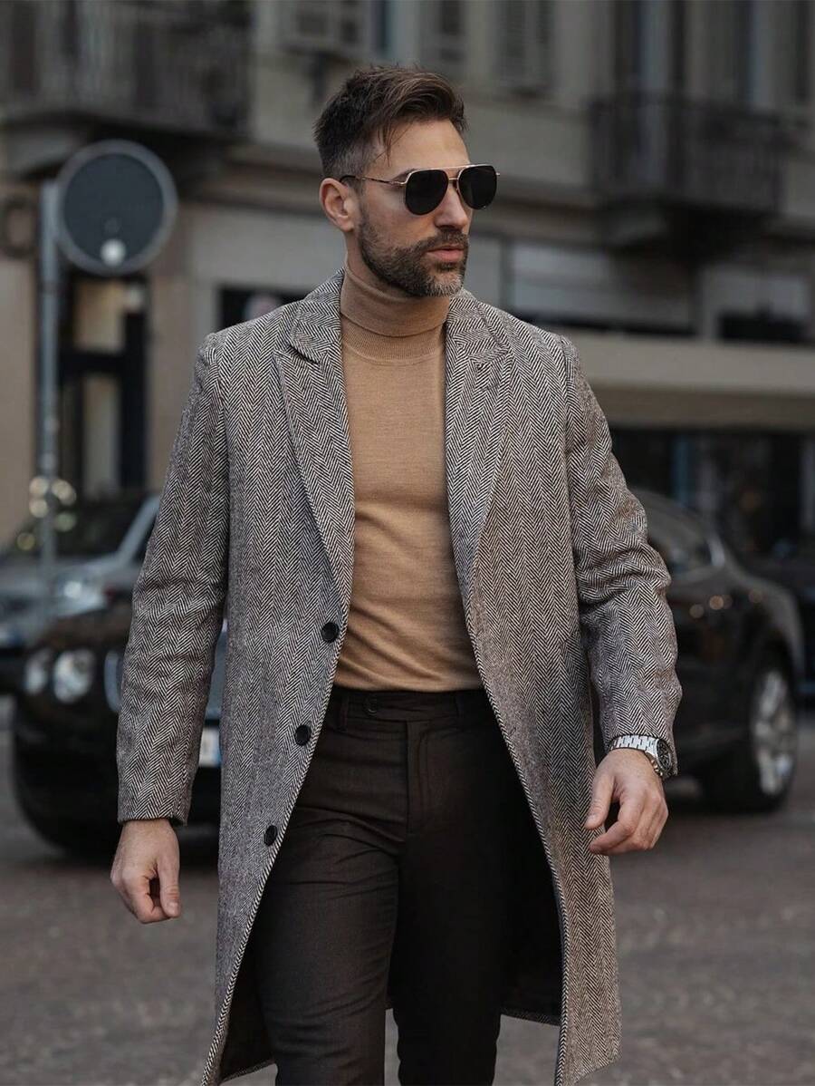 1pc Men's Black Metal Frame SemiElliptic Style Vintage Sunglasses