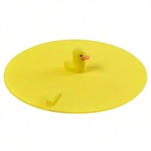 Nút xả bồn tắm, Nút chặn bồn tắm dễ thương 5,9 inch Tấm bảo vệ cống thoát nước bằng silicon Nắp thoát nước bồn tắm Nút chặn bồn tắm Bốn hình dạng để lựa chọn (Màu vàng) - Màu vàng - Xem 1