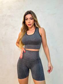 Women Sports Sets - 黑色 - 查看 4