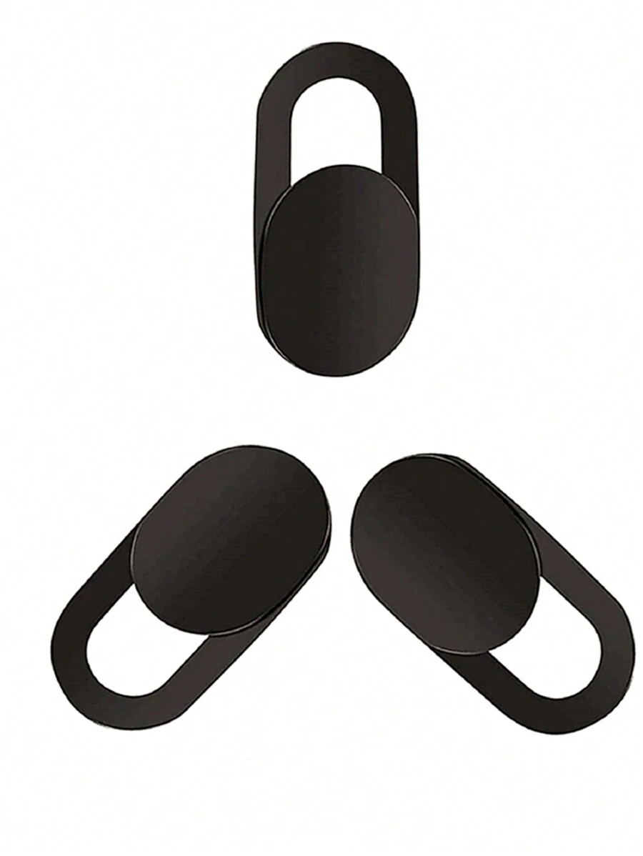 3-częściowa przesuwna osłona kamery internetowej do laptopa, suwak do telefonu, anty-szpiegowska, kompatybilna z iPadem, tabletem, soczewkami, naklejka zapewniająca prywatność, do stosowania w Daily Shield, biurze i domu. Ochraniacz obiektywu Daily Shield Office Home, wodoodporna, odporna na wstrząsy, odporna na upadki, zarysowania. - Czarne - Zobacz 1