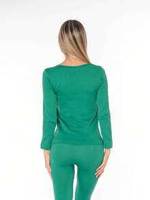 Conjunto Térmico Multiusos Liso Dama - Verde - Ver 4