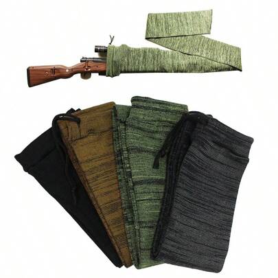 1pc Outdoor Knitted Gun Sock, Dust Cover Bag For Hunting Rifle/Shotgun Protection, Hunting Equipment