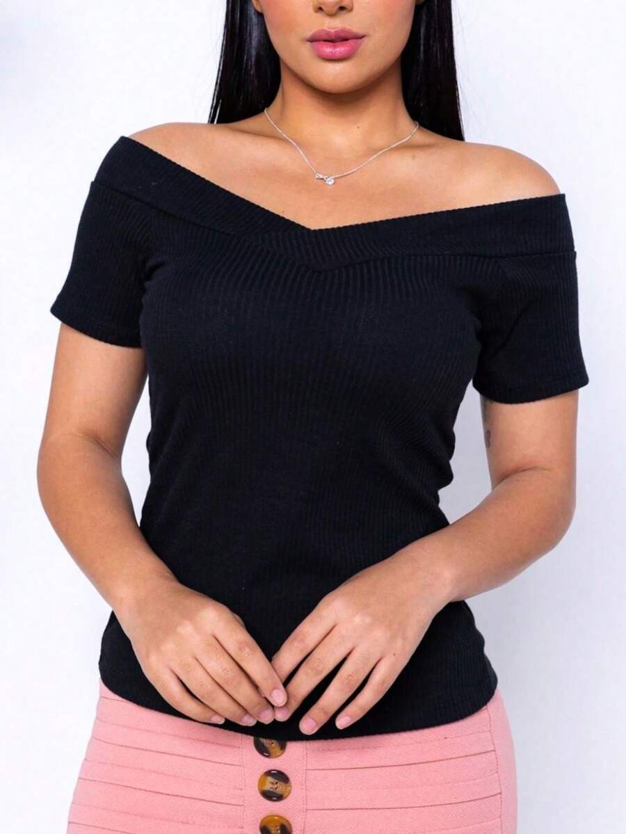 Women Tops - 黑色的 - 查看 1