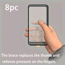 8pcs/Pack 2g Phone Ring Stand With Hook, Multifunctional & Minimalist & Portable Anti-Drop Phone Stand - Multicolor - View 1