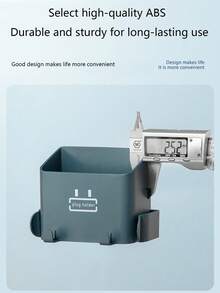 Cellphone Wall-Mounted Storage Box, No Drilling Needed, Creative Remote Control Holder, Bathroom Wall Organizer - Multicolor - View 7