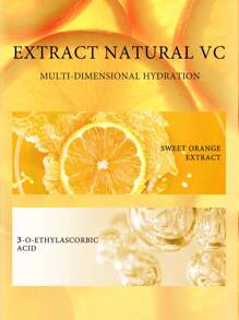 Fonce甜橙維他命c爽膚水 500ml/瓶 清新濃縮 保濕亮白緊緻毛孔 - 橘色 - 查看 3