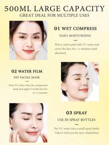 Fonce甜橙維他命c爽膚水 500ml/瓶 清新濃縮 保濕亮白緊緻毛孔 - 橘色 - 查看 5