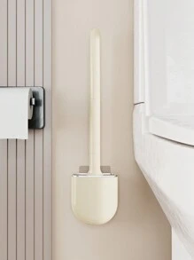 1pc Detachable Plastic Toilet Brush - Yellow - View 1