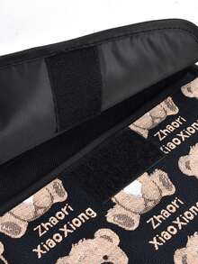 1入防水大容量自行車前袋,雨衣收納袋,3d自行車袋,電動車掛袋,多功能媽媽袋 - 黑色 - 查看 6