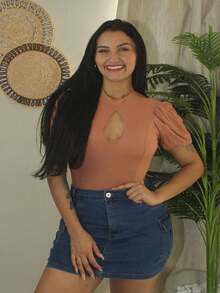 Women Bodysuits - Màu be - Xem 1