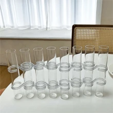 1 set Jarrón de tubo de vidrio transparente para el hogar, maceta hidropónica, arreglo floral, decoración del hogar, regalo de fiesta, decoración del hogar, jarrón de flores, centro de mesa, decoración de mesa