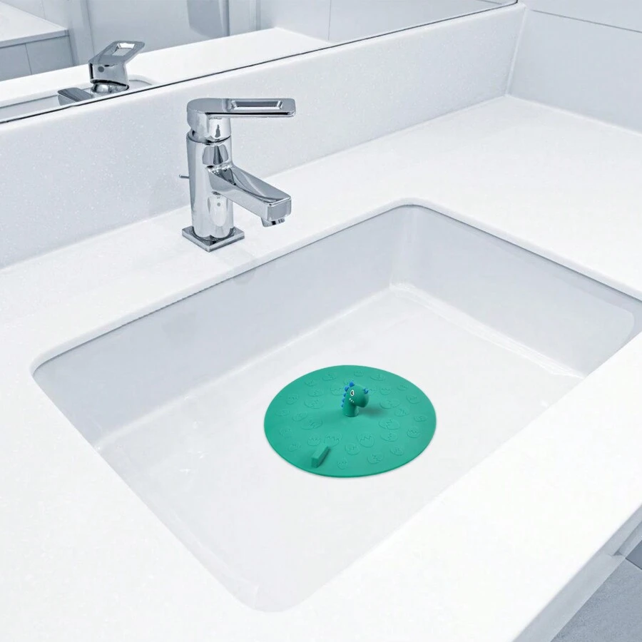 Bath Tub Drain Plug, 5.9 Inch Cute Tub Stopper Silicone Drain Protector Bathtub Drain Cover Tub