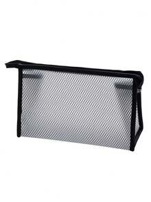 1個便攜式透明收納袋,男女適用,適合商務旅行、戶外、露營等。非常適合存放牙刷、沐浴露、乳液等日常必需品和化妝品。黑色。 - 黑色 - 查看 2