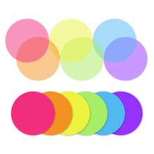 6 Pads Transparent Sticky Notes Colorful, Cute Round Clear Sticky Tabs, Translucent Book Markers Page Flags Stickers, Bible Journaling Accessories Aesthetic Office School Study Supplies Back To School