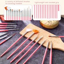 14/15/30pcs Professional Cake Decoration Brush Set, Ideal For Paint Cookie Decorating And Baking, Brushes For Homemade Sugarcraft And Kitchen Accessories