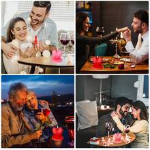 3d紅心矽膠模具樹脂蠟燭模具diy環氧樹脂矽膠心型香薰蠟燭倒模工藝模具,適用於酒吧生日紀念日派對禮物家居裝飾 - 白色 - 查看 5