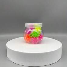 1 件裝爬牆人黏花玩具（圖案隨機）裝在罐子裡,送給朋友的*禮物,可以緩解壓力並享受樂趣 - 彩色 - 查看 5