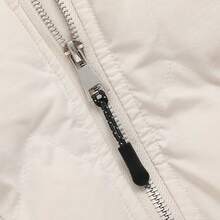 10pcs/Pack Outdoor Sports Zipper Head Rope Buckle Detachable Zipper Pendant Clothes Luggage Zipper Rope Pull Tab Pull Head Long Tail Rope Zipper Accessories​ - Black and White - View 2