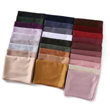 1pc Ladies' New Breathable And Soft Solid Color Scarf, Matte Silk Scarf For Stylish Shawls, Long Wrap And Head Scarves - Beige - View 3