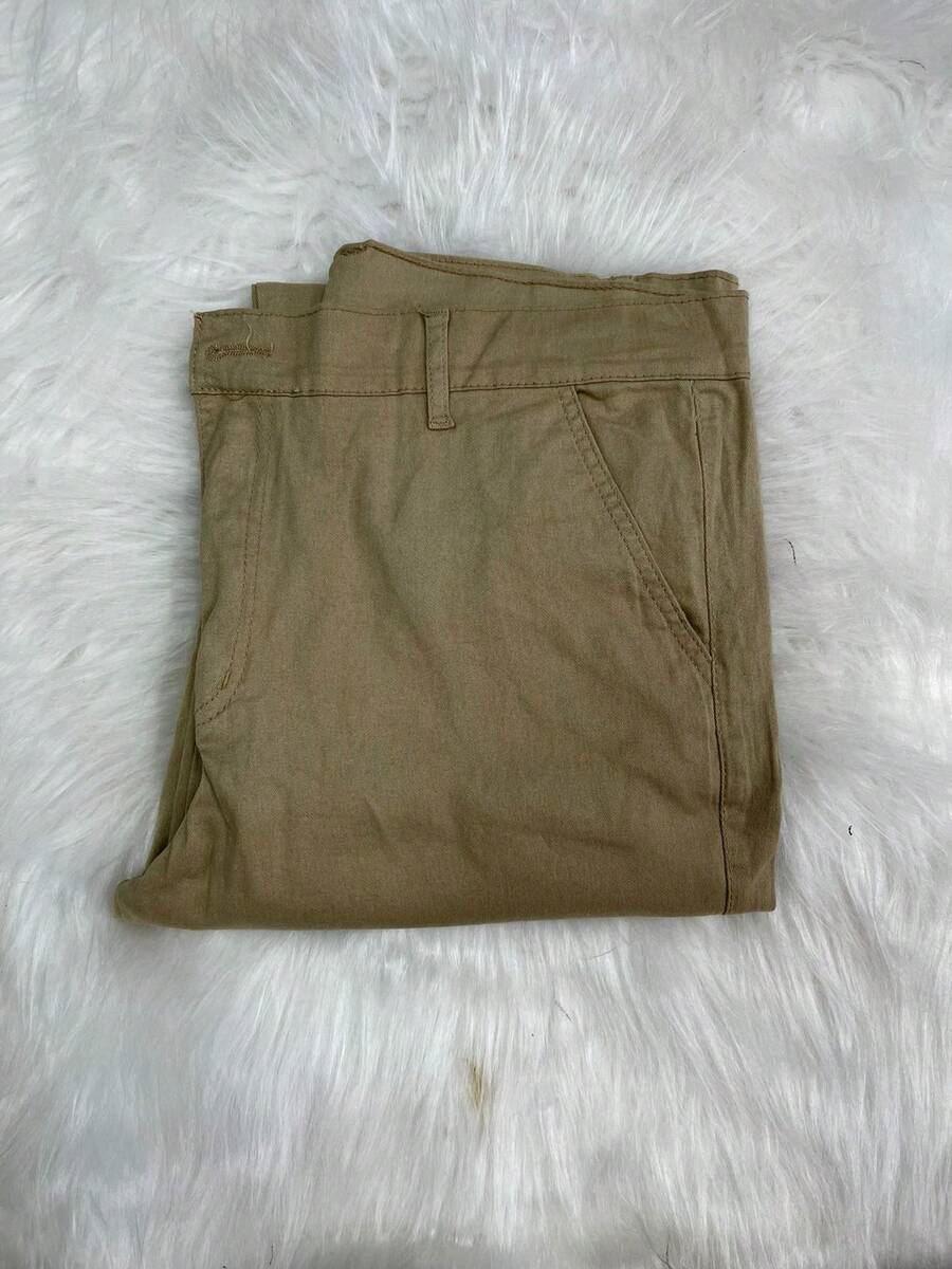 Men Pants - 卡其色 - 查看 1