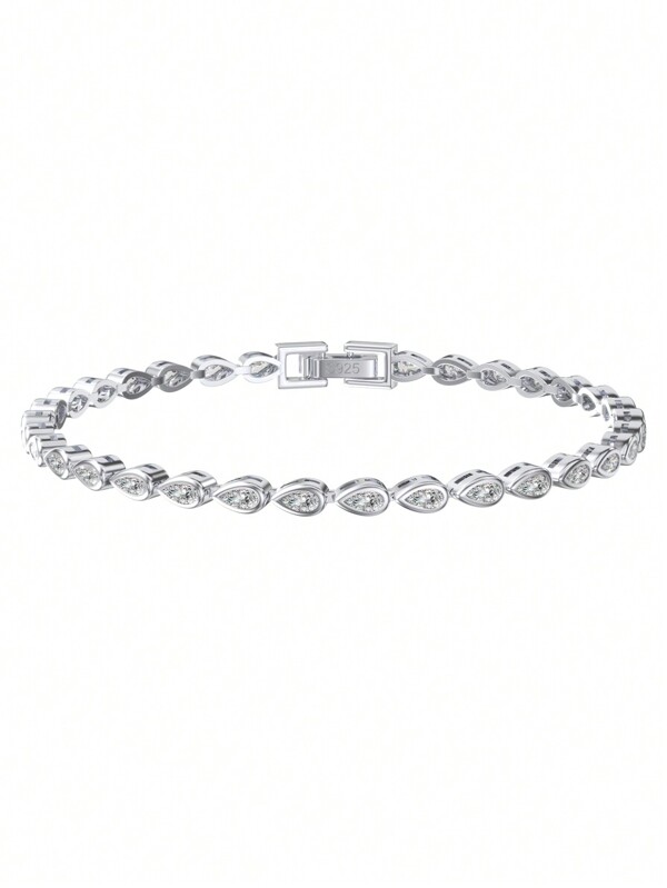 ORSA JEWELS 1 Peça Luxuoso Bracelete De Tênis De Prata Esterlina 925 Banhado A Ouro 14k Zircônia Cadeia De Mão Jóia Feminina Para Aniversário De Casamento De Noivado De Natal Dia De Presente De Joalheria Nupcial