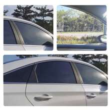 1pc Black Window One Way Mirror Film Heat UV Reflective Privacy Tint Foil For Home Office - Black - View 11