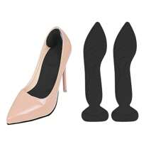 Women's High Heels Sponge Shoe Insoles Heel Pads - Black - View 1