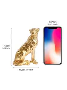 Cirelle 1pc Leopard Shaped Resin Desktop Ornament, Vintage Craft Decorative Figurine Suitable For Study, Foyer, Office, Hotel Best, Rama Comfort Home,Cozy Home, Special Gift, High-End Cafe Supplies, Gifts For Parents, Birthday Gift
