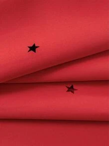 1入 睡房用環保織物雙層隔熱隔音遮光窗簾,紅色適用於女孩兒童房 - 紅色 - 查看 8