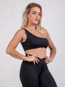 Women Sports Tees & Tanks - 黑色 - 查看 3