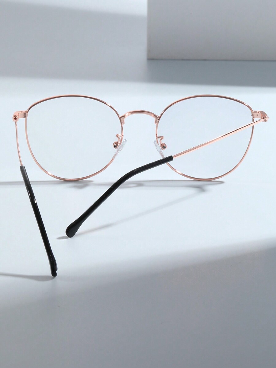 1pc AntiBlue Light & Photochromic Lens Glasses With Decorative Metal