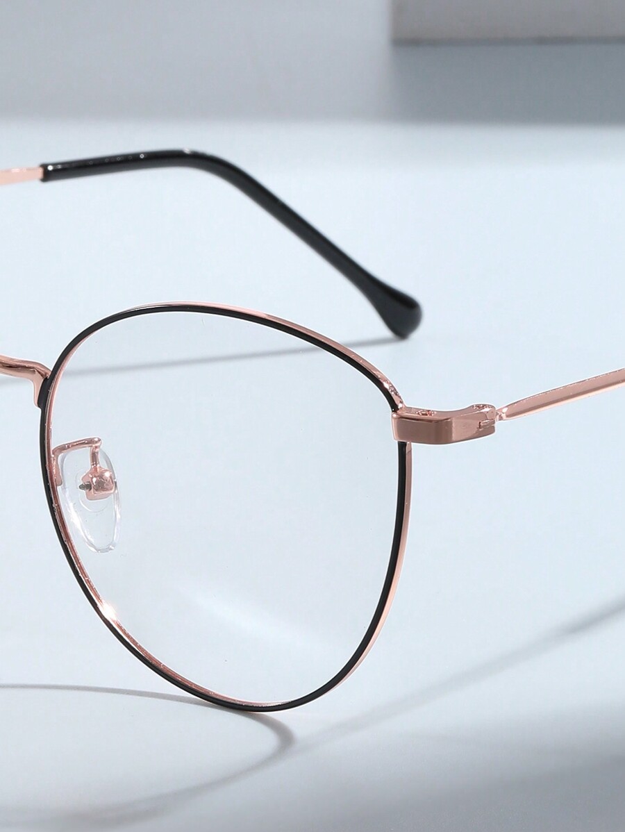 1pc AntiBlue Light & Photochromic Lens Glasses With Decorative Metal