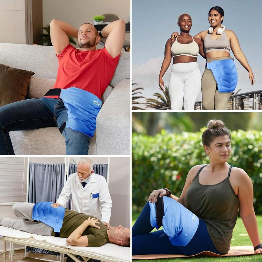 REVIX Extra Large Reusable Cold Pack For Hip Bursitis & Hip Flexor Pain