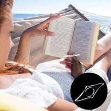 1入組單手拇指書頁持有器亞克力書籤,書籍擴張器,創新閱讀助手 - 無色 - 查看 6