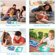 1 套独角兽主题工艺品贴纸绘画书，带数字的贴纸，玩益智游戏，适合生日圣诞节万圣节感恩节派对礼物，道路飞机旅行玩具活动书籍，用于学习 - 藍色 - 查看 6