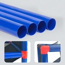 家庭籃球架,可調節高度和折疊式龍門框,適用於兒童室內外射擊練習,互動和跳躍運動設備 - 杏色 - 查看 2