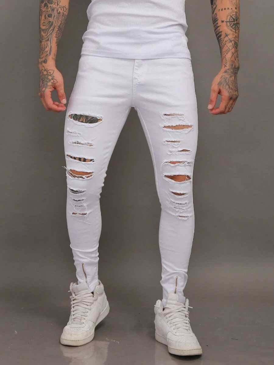 Men Jeans - trắng - Xem 1
