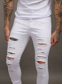 Men Jeans - trắng - Xem 4