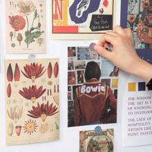 復古臥室牆壁裝飾牆貼,適用於宿舍房間牆貼海報