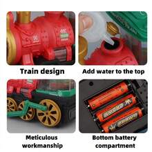 [不含電池]電動通用噴霧火車-紅色機車 - 紅色 - 查看 4