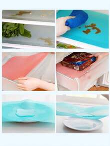 4入組/包隨機顏色廚房櫥櫃、冰箱可切割防滑墊 - 彩色 - 查看 6