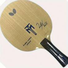 Raqueta De Tenis De Mesa Con Mango Largo Fl, Hecha De Cinco Tipos De Madera Y Base De Doble Fibra De Carbono - Albaricoque - Ver 5