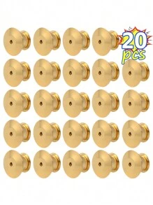 20 件锁扣配金银后针、胸针、珐琅翻领别针、珠宝探索组件 - 20pcs - 查看 11