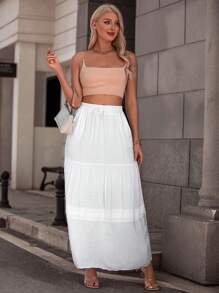 Women Skirts - 白色 - 查看 1